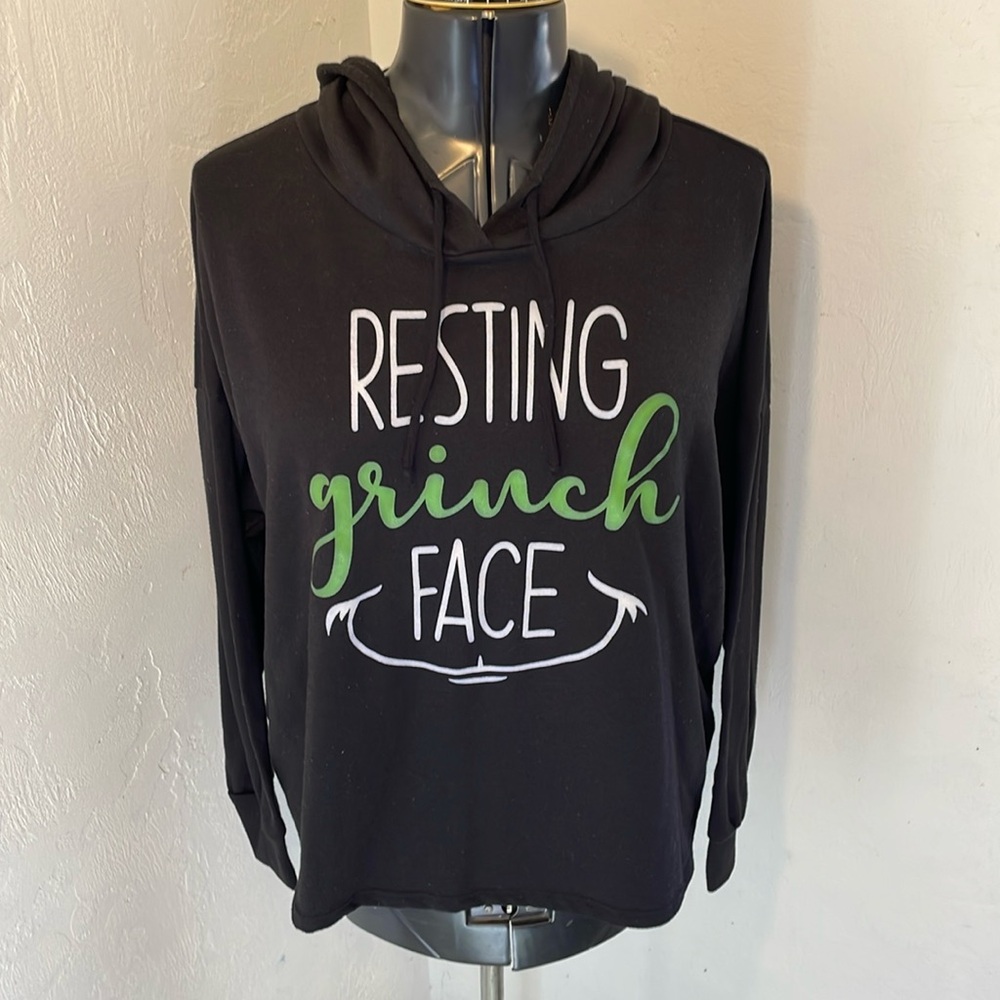Revive Black Christmas “Resting Grinch Face” Hoodie